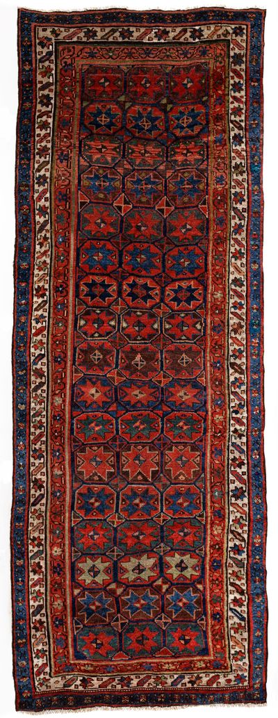 Multicolor Bijar Rug #8586 • 4′0″ x 8′11″ • 100% Wool