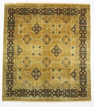 Gold Tabriz Rug #717 • 7′10″ x 8′10″ • 100% Wool
