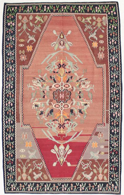 Rust Karaman Rug #1594 • 5′7″ x 8′11″ • 100% Wool