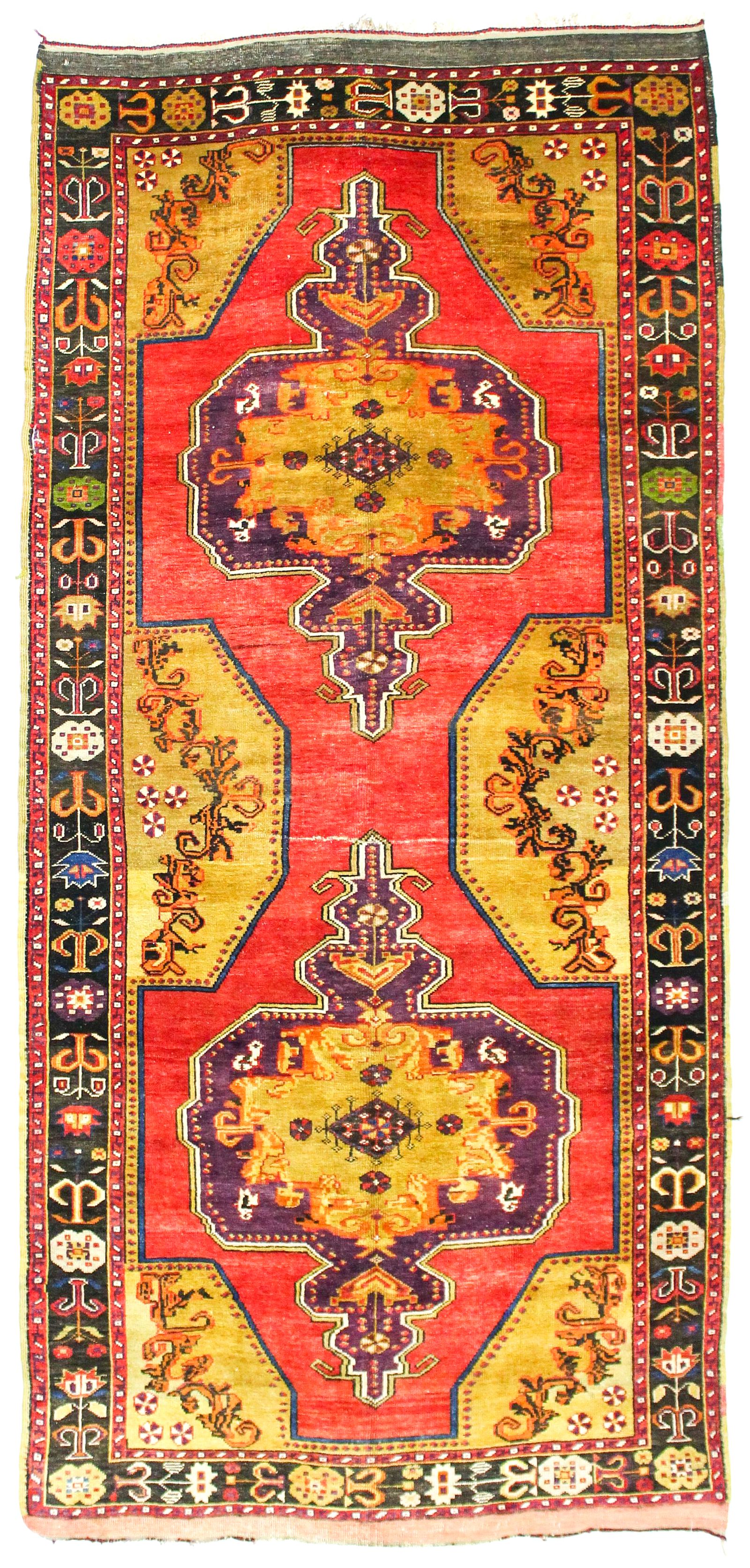 Red Konya Rug #8853 • 5′8″ x 11′8″ • 100% Wool • Hasan's Rugs